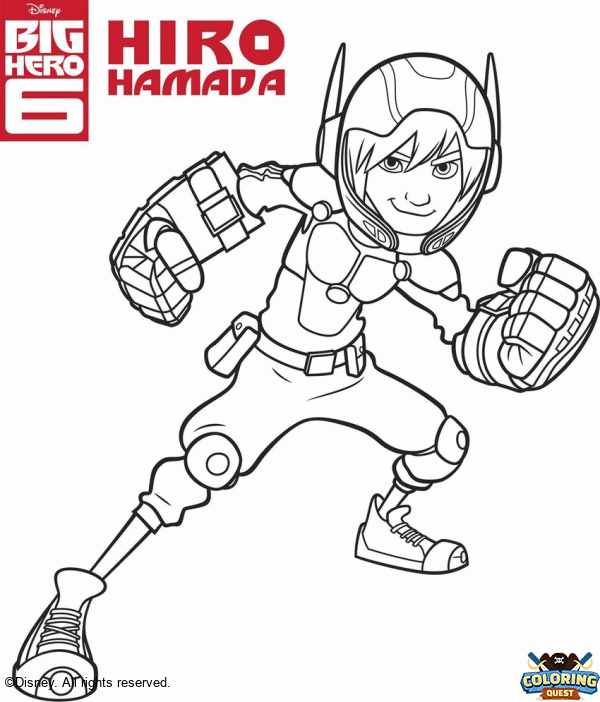 Hiro Hamada coloring