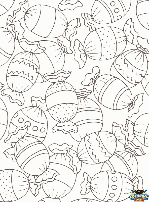 A thousand and one sweets coloring