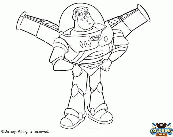 Buzz Lightyear coloring