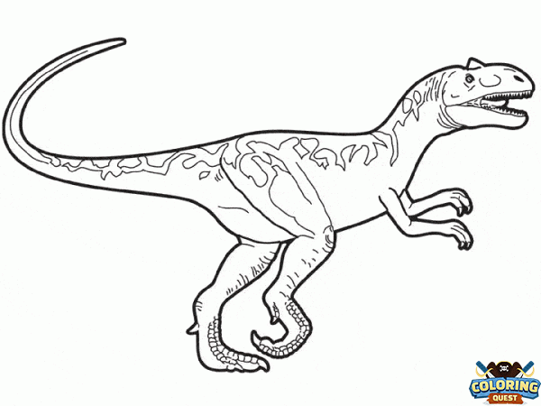 Allosaurus coloring