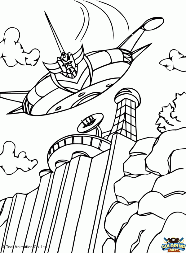 Grendizer in his ship coloring