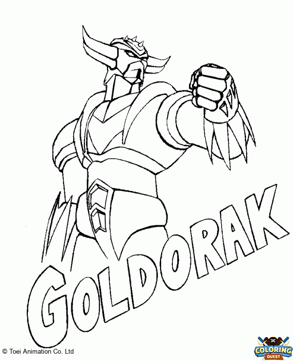 Grendizer the robot coloring