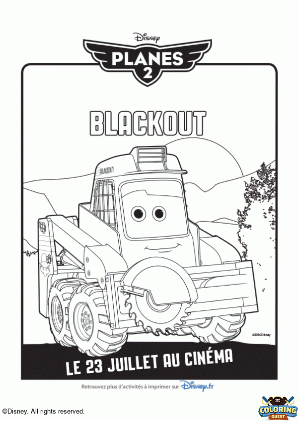 Blackout coloring