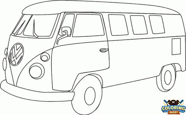 VW Combi coloring