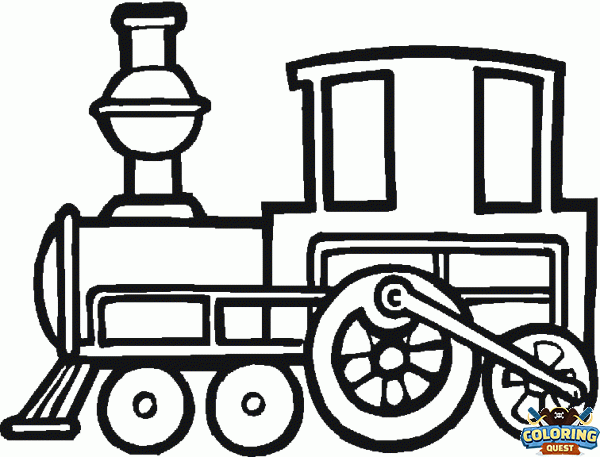 Steam locomotive coloring