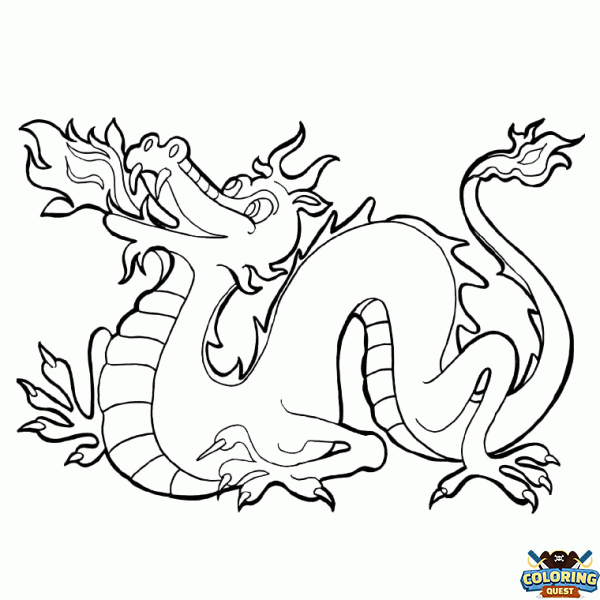 Chinese Dragon coloring