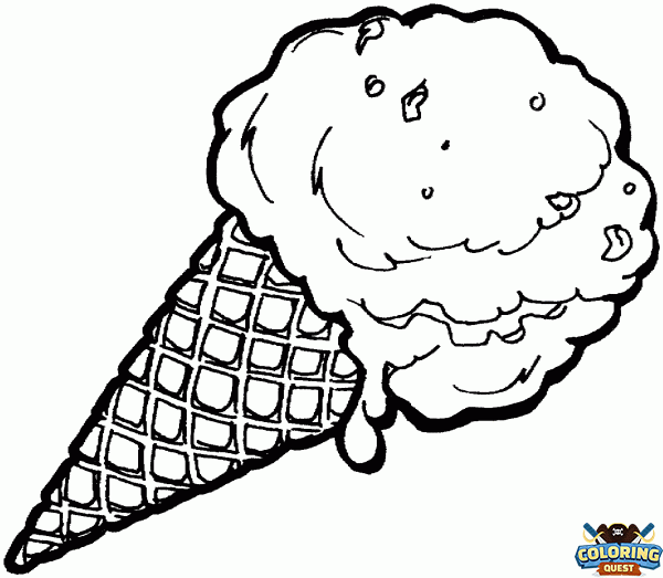 Ice cream cone coloring