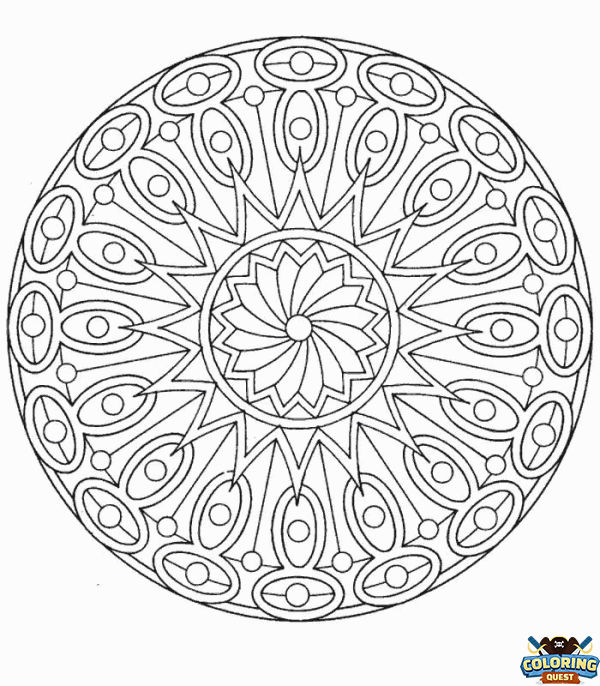 Mandala coloring