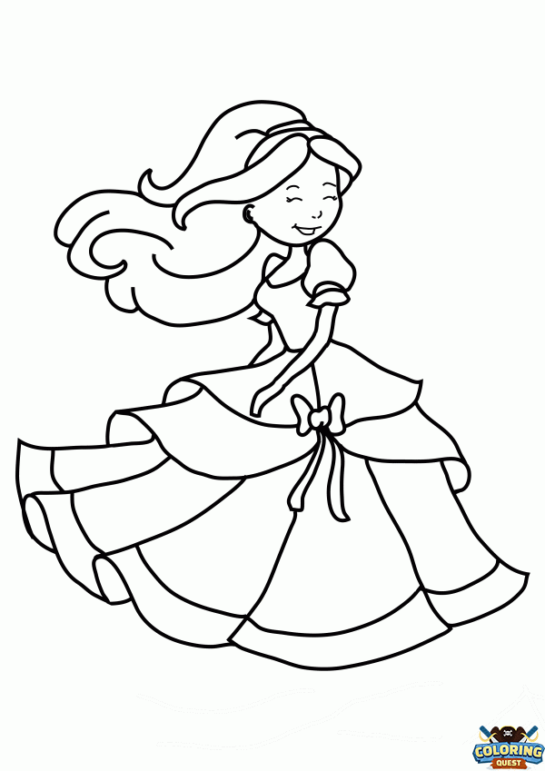 Dancing Princess coloring