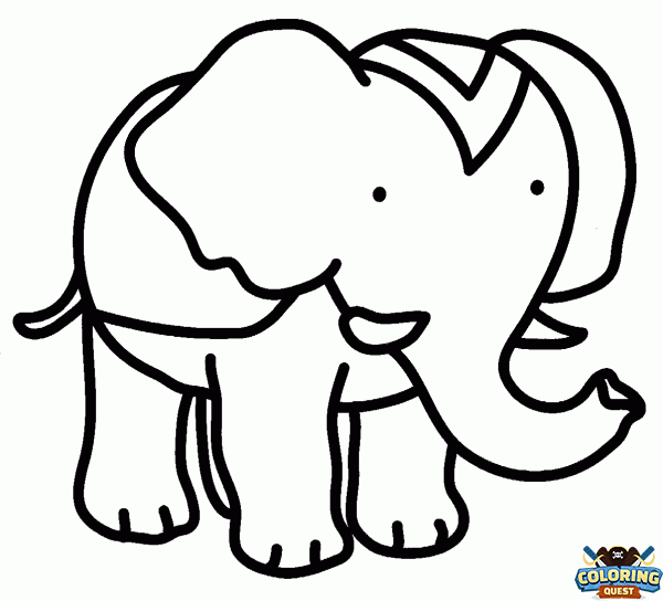 Elephant coloring