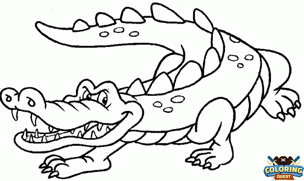 Crocodile coloring