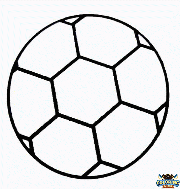 Soccer ball coloring