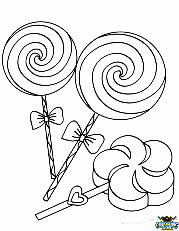 Swirl lollipops coloring