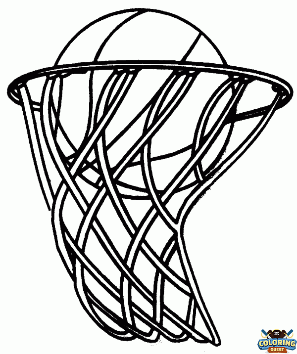 Basketball net coloring