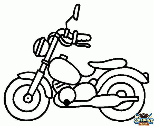 Motorbike coloring