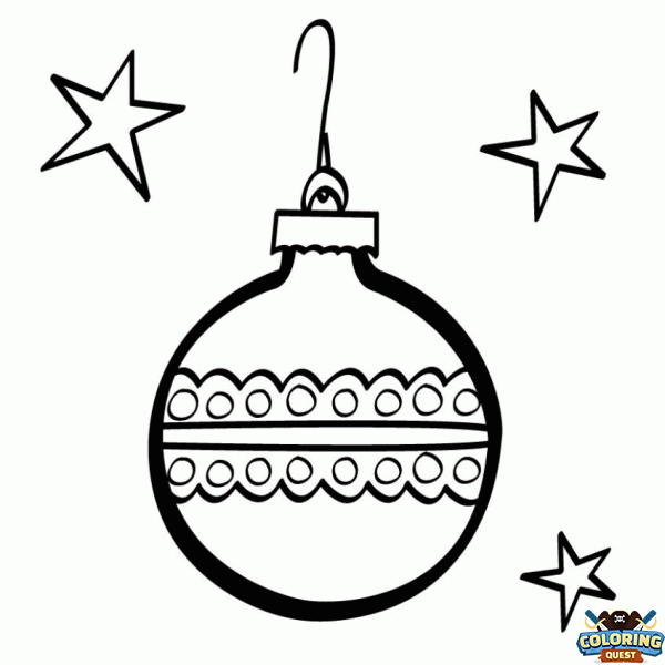 Christmas ornament coloring