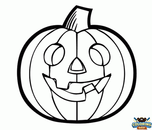 Halloween Pumpkin coloring