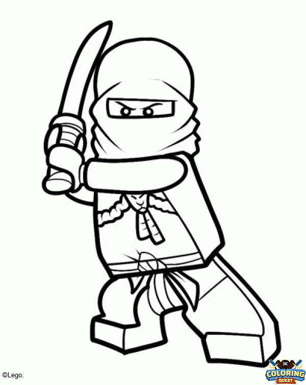 Zane - Ninjago coloring