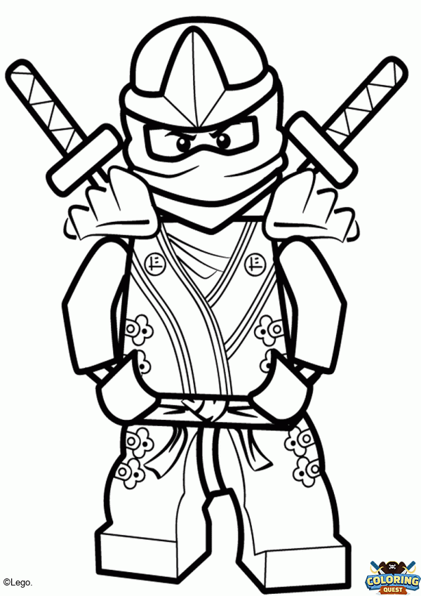 Lloyd - Green Ninjago coloring