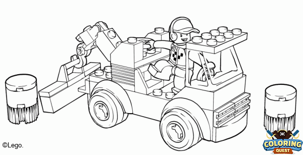 Lego truck coloring