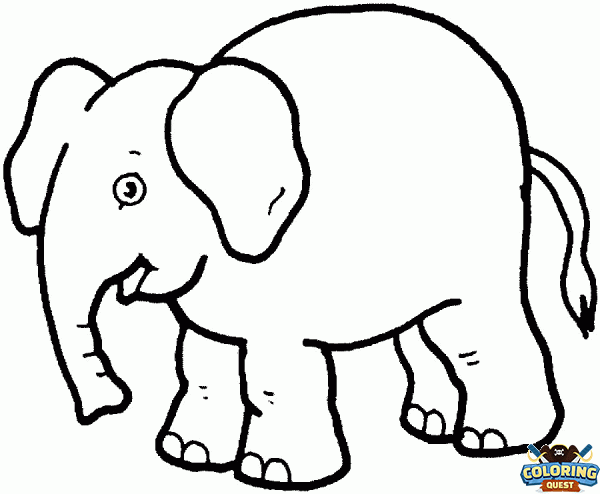 Elephant 1 coloring