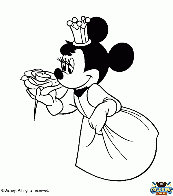 Minnie Princess coloring