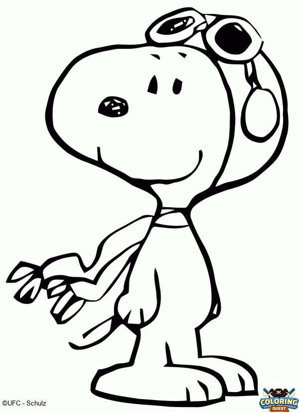 Airman Peanuts coloring