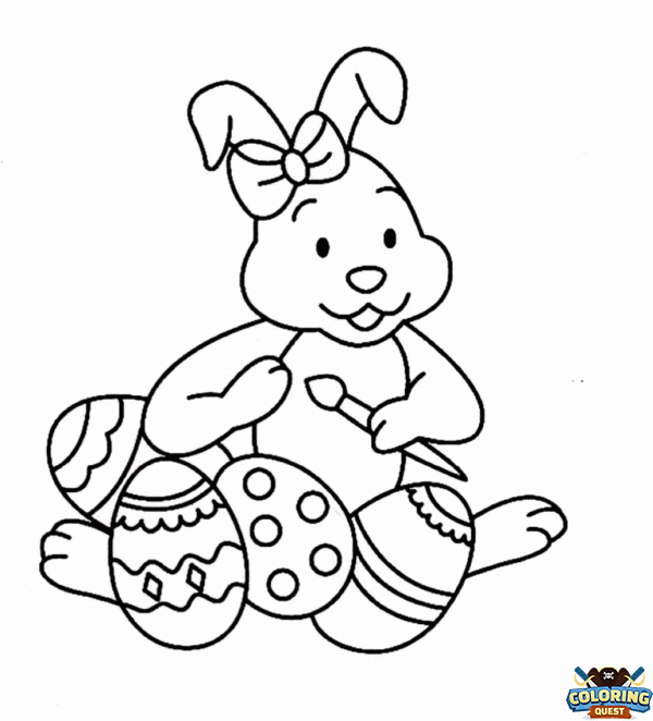 Easter Bunny coloring