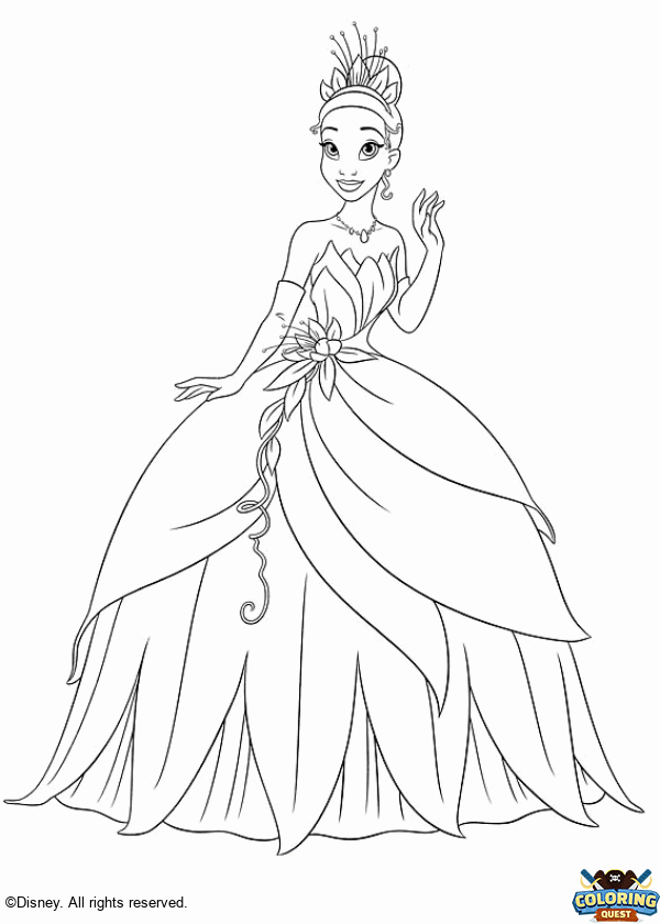 Tiana coloring