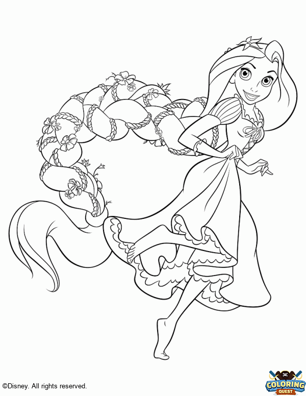 Rapunzel coloring