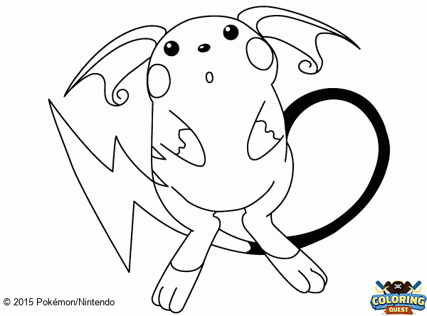 Raichu coloring