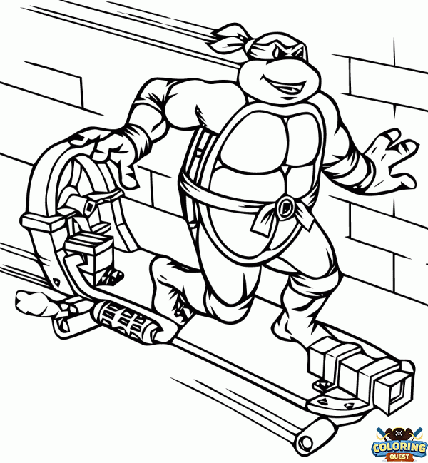 Cowabunga !  coloring