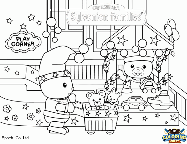 Santa's Workshop coloring