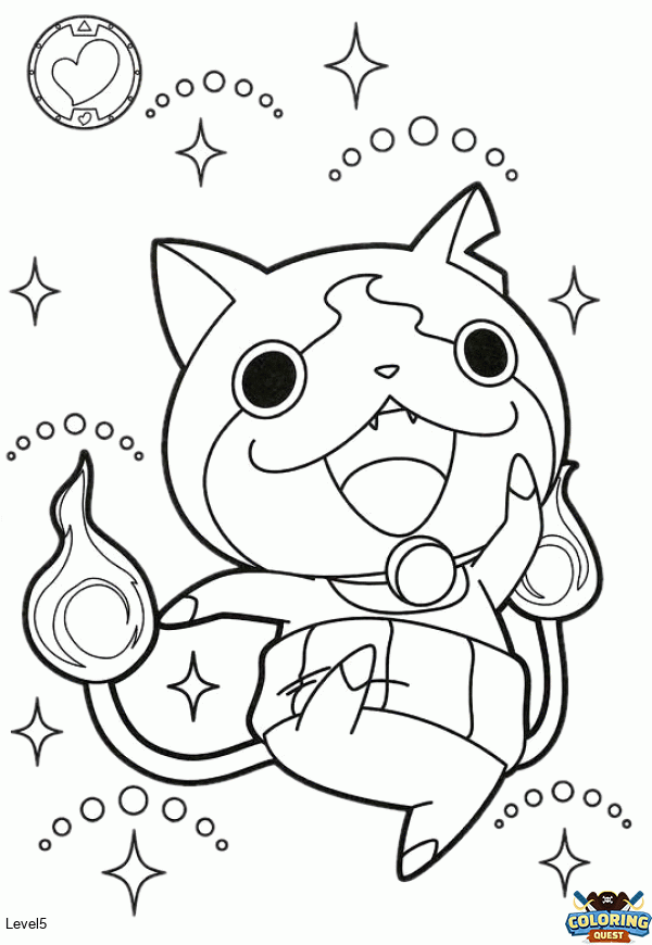 Jibanyan coloring