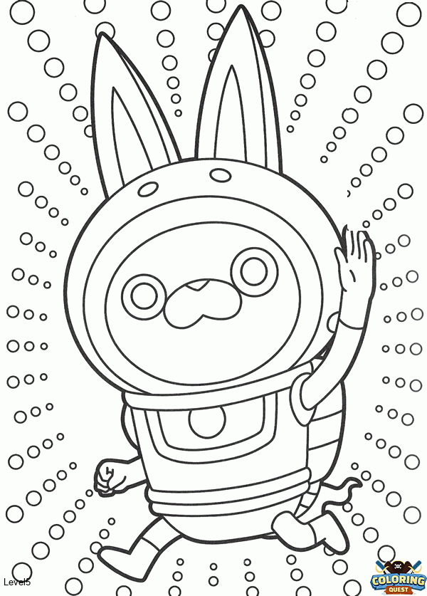 Yokai Rabbit coloring