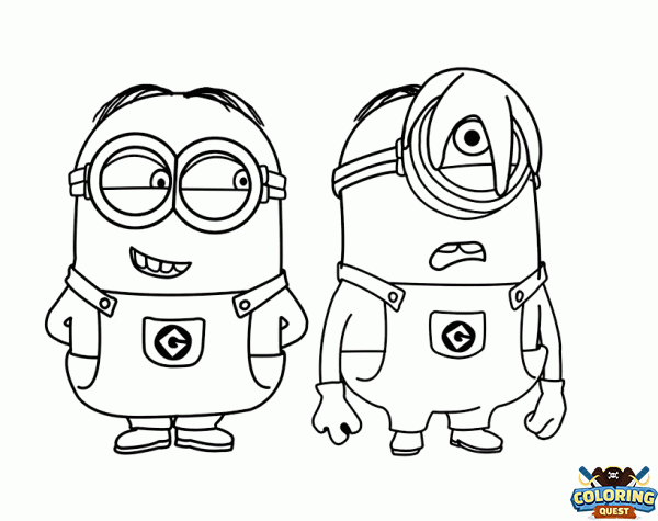 Minions with a starfish coloring