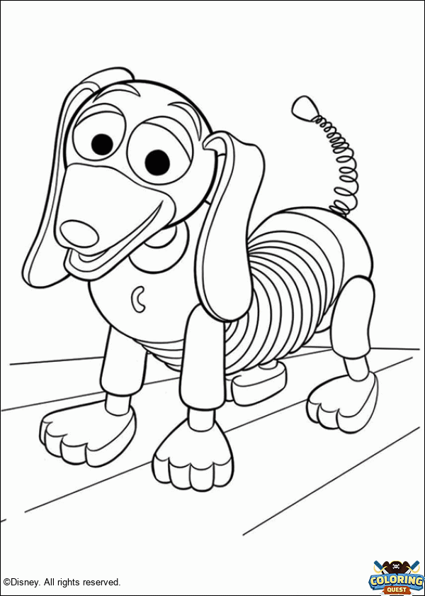 Slinky dog coloring