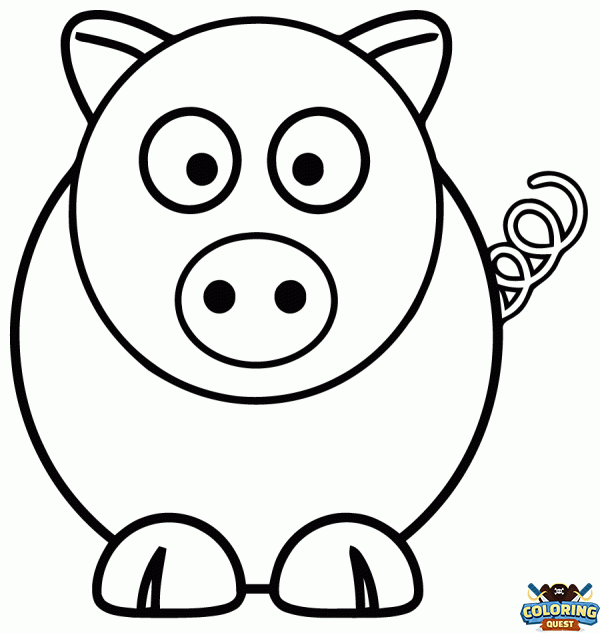 Pig coloring