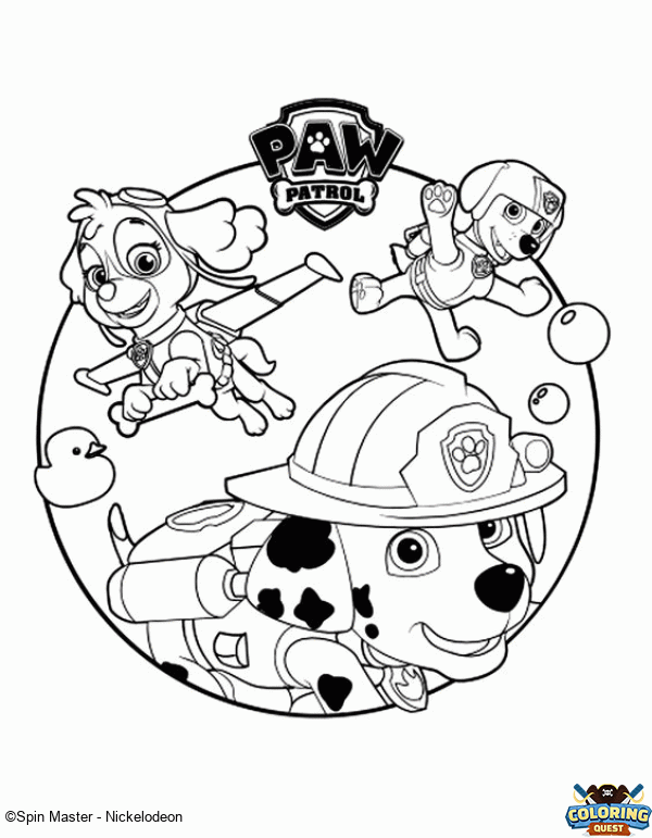 Paw patrol coloring