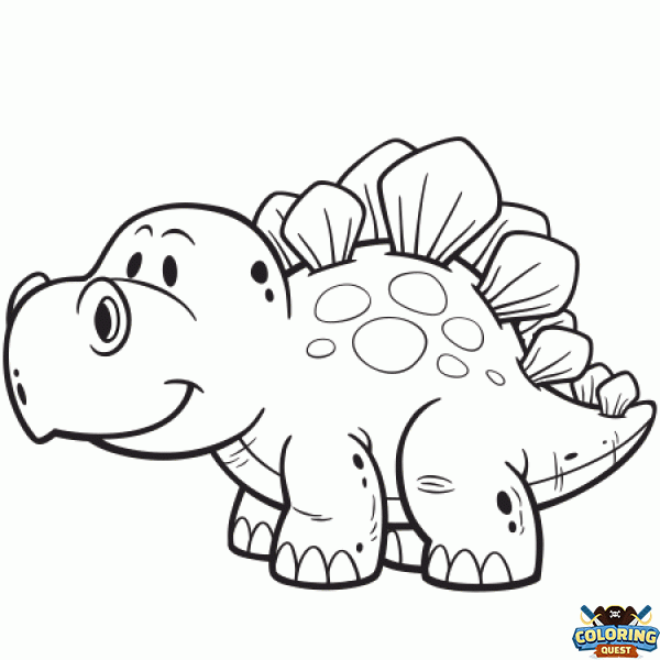 Stegosaurus coloring