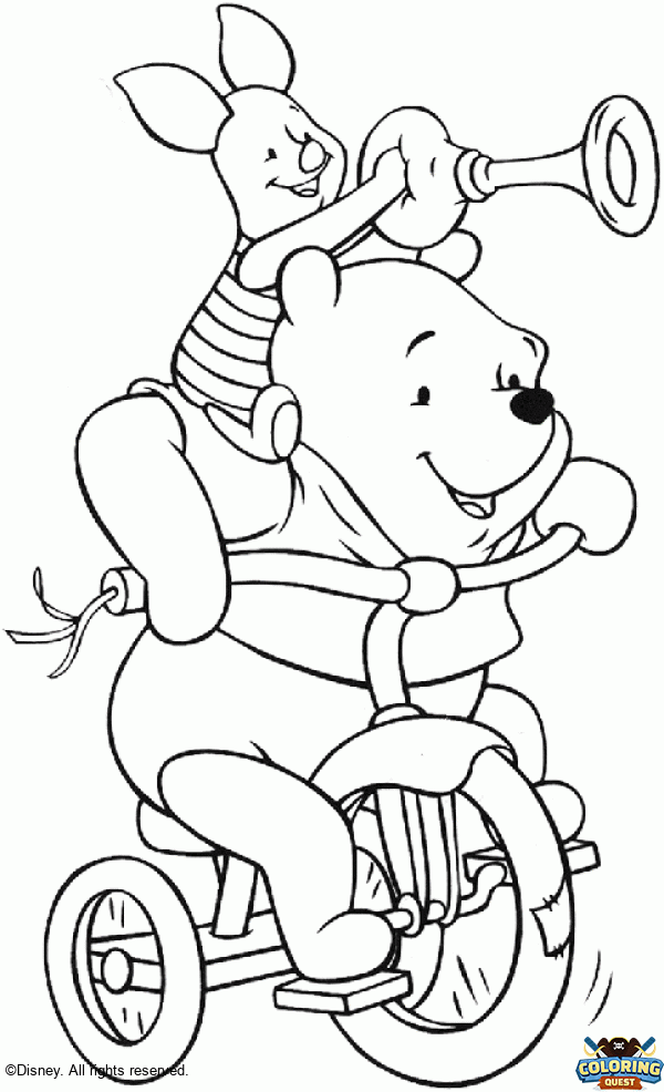 Winnie and Piglet coloring