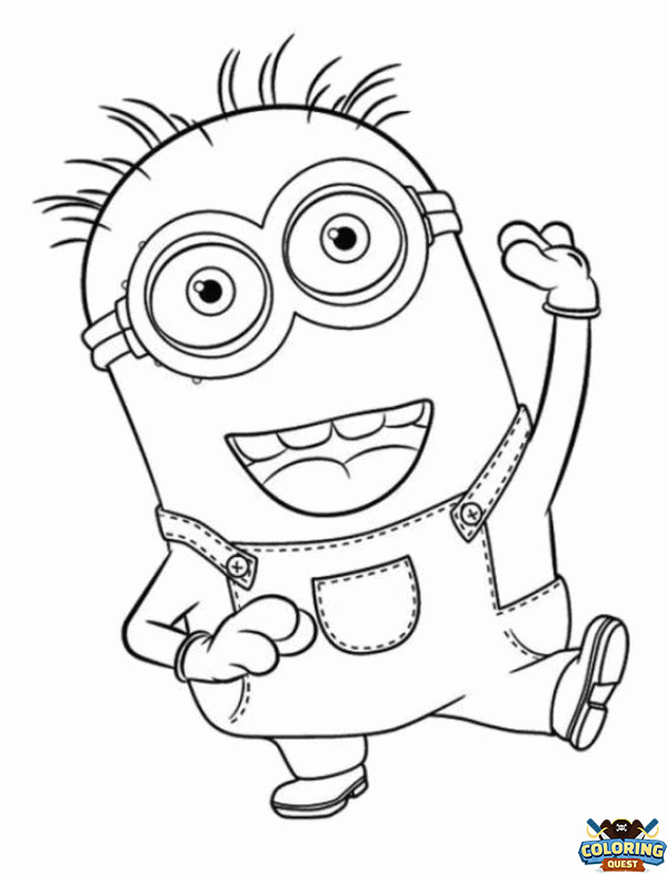 Cute Minion coloring