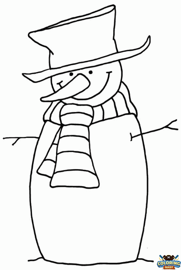 Snowman coloring