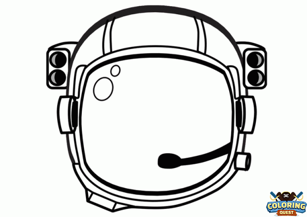Astronaut helmet coloring