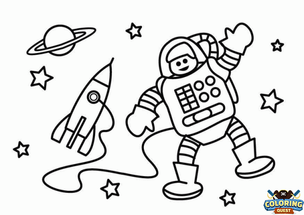Astronaut coloring