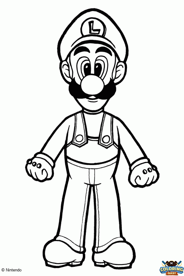 Luigi coloring
