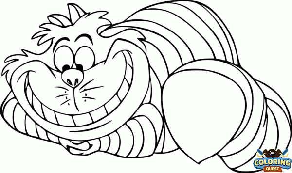 Cheshire cat coloring