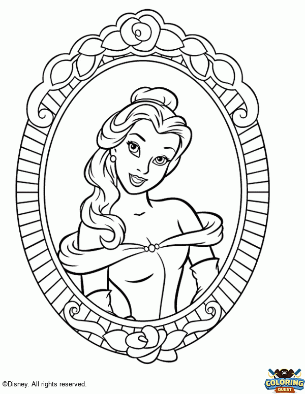 Belle - Beauty and the Beast coloring