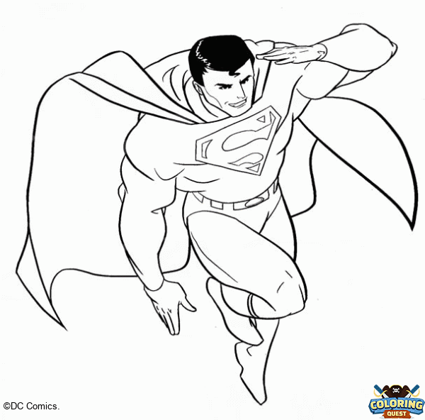 Superman coloring