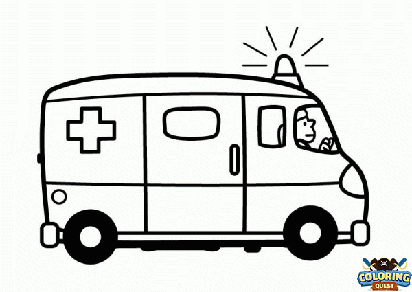 Ambulance coloring